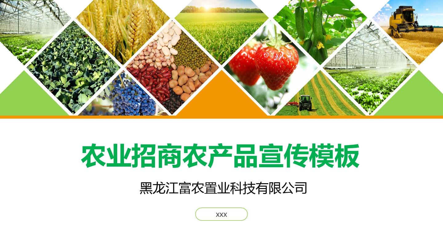 綠色田野，財富未來 現代農業招商與農產品品牌宣傳方案